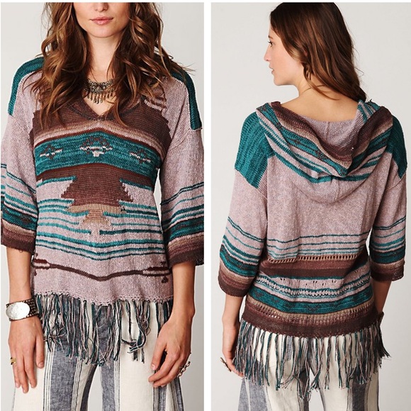 Free People Sweaters - FREE PEOPLE Navajo Fringe Dune Sweater